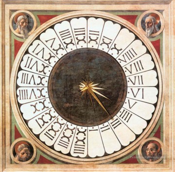  Het Tableaux - Horloge aux têtes de prophètes début de la Renaissance Paolo Uccello
